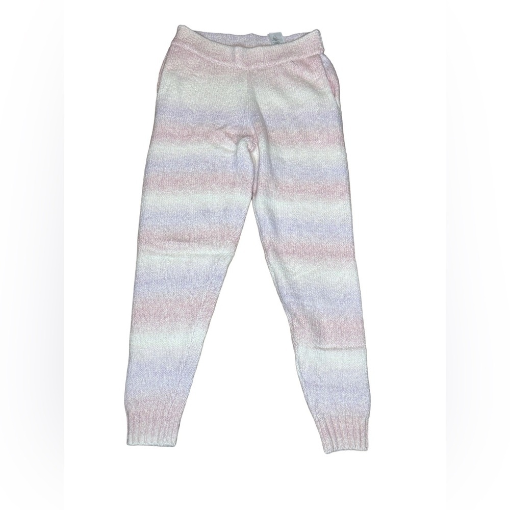G.I.L.I. womens pull on ombre Pastel fuzzy Jogger pants